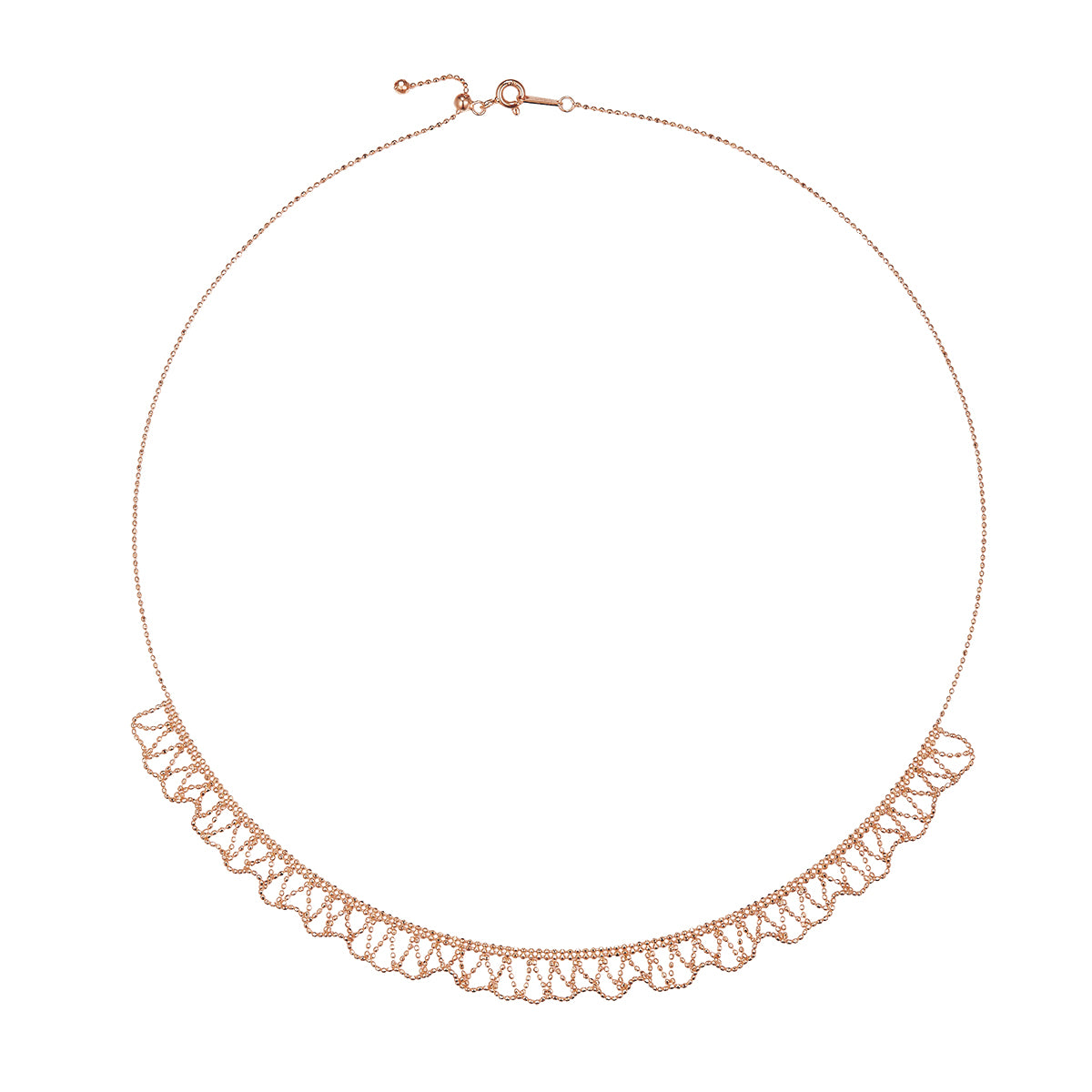 S925 Sterling Silver Scallop Necklace 45cm Adjustable 3.6g Lightweight 9mm Wide 3 Colors Platinum Plated Gift Box