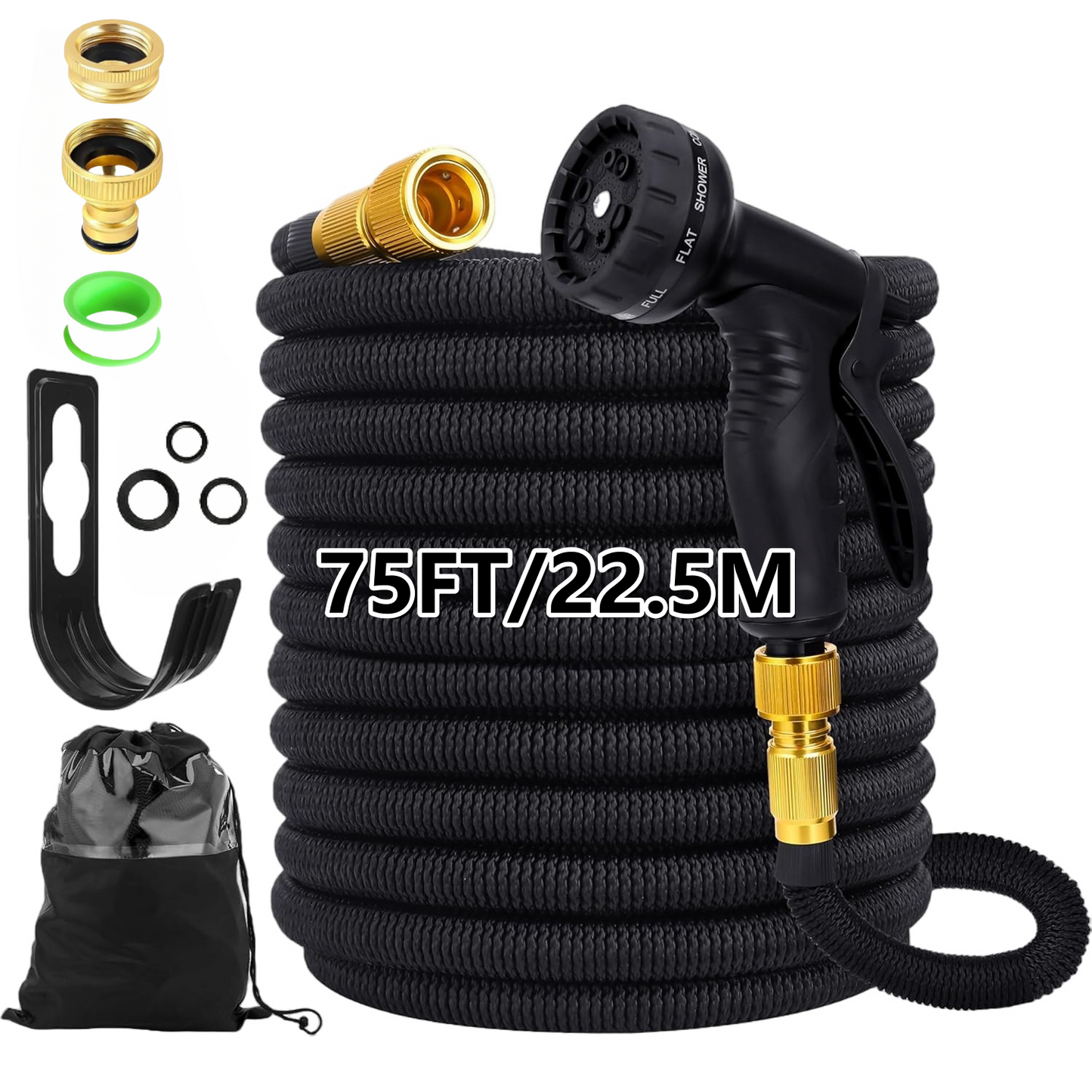 25-150F  Water Garden Hose Nozzle Set, Suitable For Garden Watering, Car And Pet Outdoor Cleaning