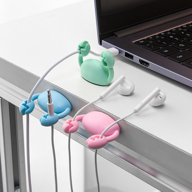 Cartoon Crab Cord Manager Mobile Phone Charging Cable
