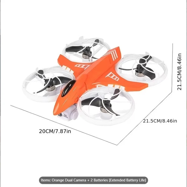 New Remote-controlled Foldable Quadcopter Drone X3 With Electric Adjustable HD Dual Cameras, Screen Remote Control, WIFI, USB Charging, Colorful Lights, Optical Flow Positioning, Stable Hovering In Th