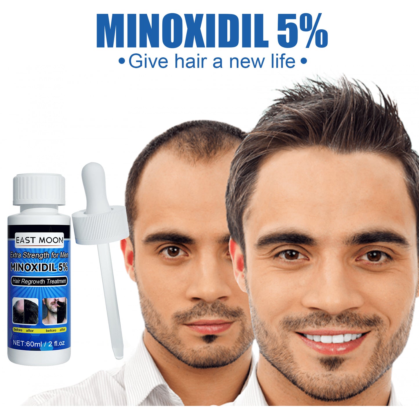 East Moon Men's Hair Treatment Liquid Hair Treatment For Men's Thick And Solid Hair