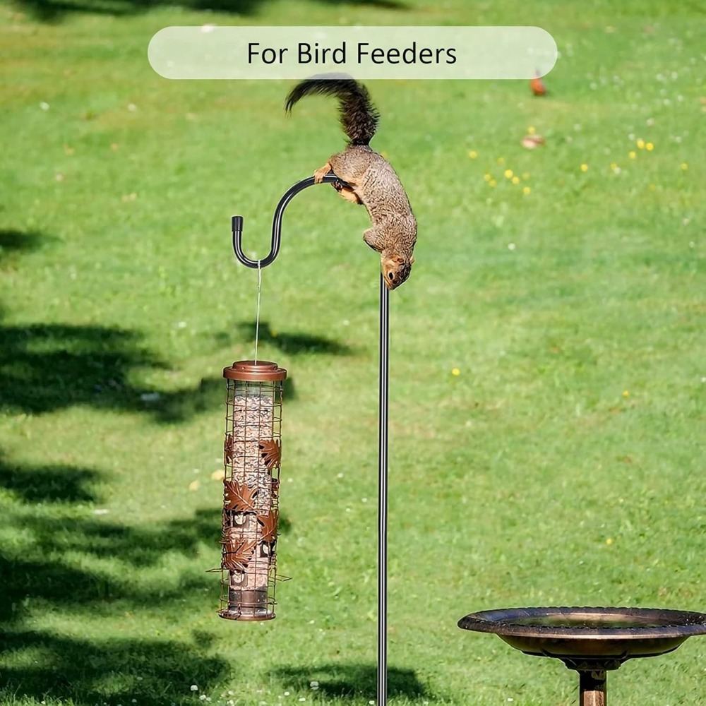 Metal Garden Hooks (4 Pieces), For Hanging Flower Baskets And Decorations, Height-adjustable, Mounts For Outdoor Decoration,