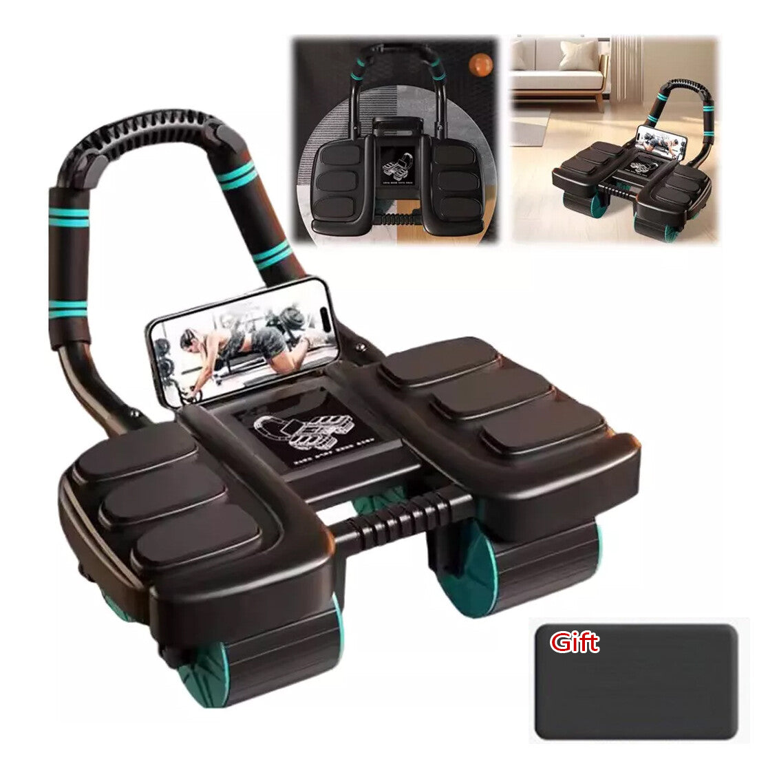 Healthy Belly Wheel Wheel Abdominal Fitness Wheel W  6 Elbow Support Ab Roller
