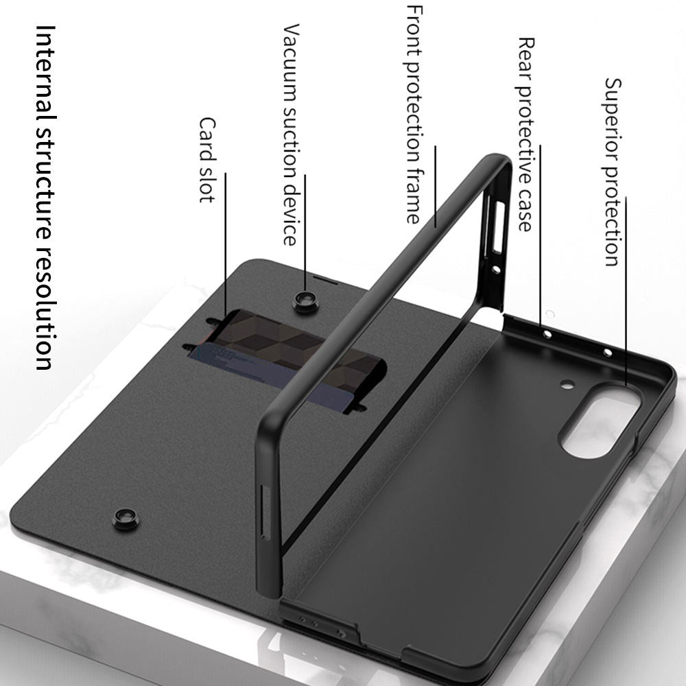 Galaxy Z Fold5 Folding Screen Mobile Phone Creative Flip Glass Phone Case