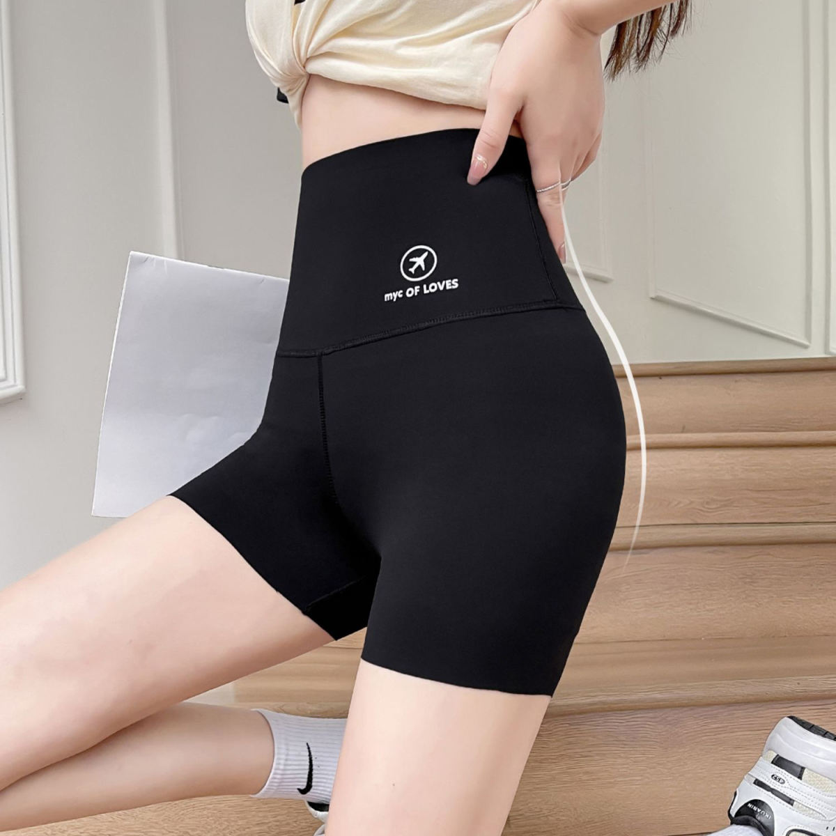High-Waisted Slim-Fit Butt-Lifting Yoga Shorts For Women