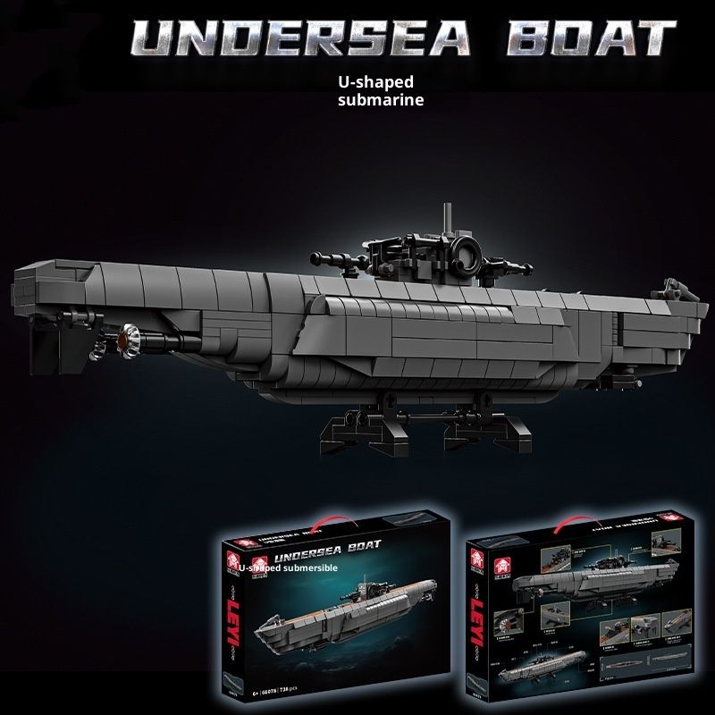 Military Submarine Building Blocks Toys