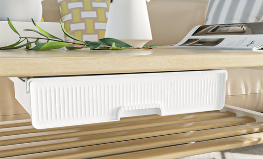 Under-desk storage box-white-PP+ABS-1 piece