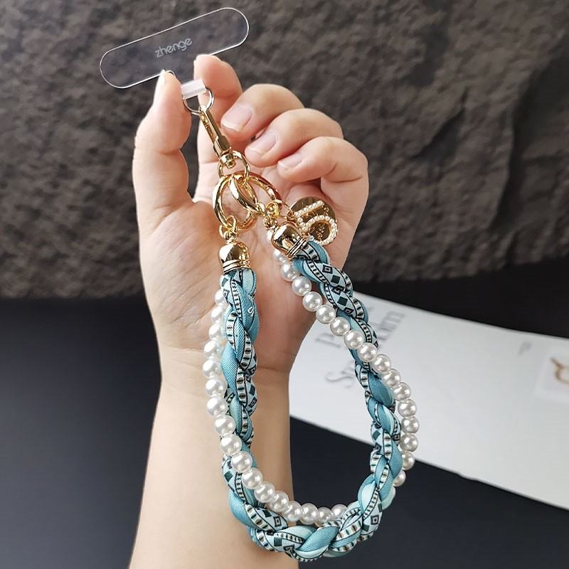 Mobile Phone Lanyard Short Pearl