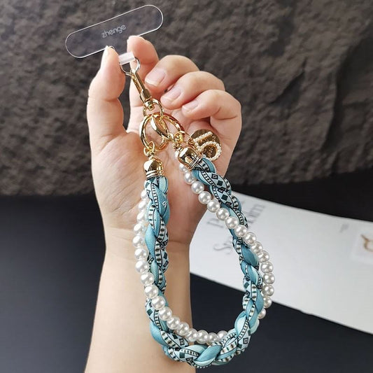 Mobile Phone Lanyard Short Pearl