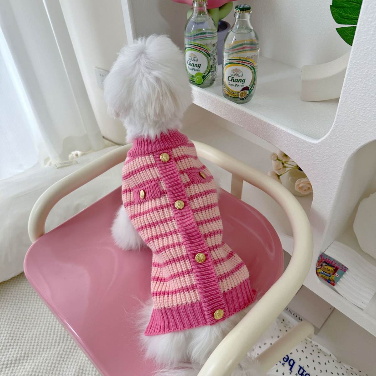 Striped Sweater Pet Clothes Classic Style