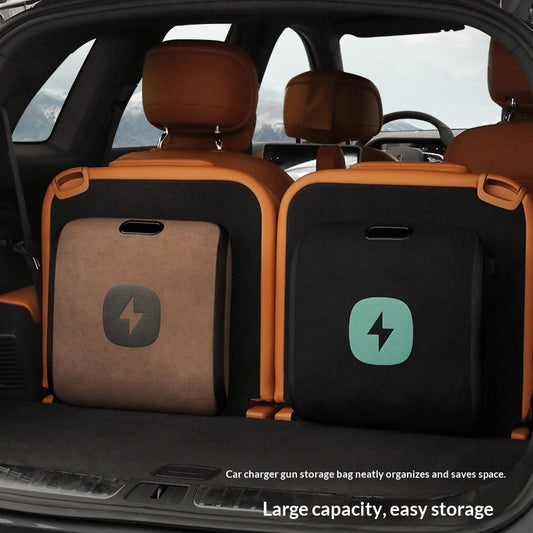 Car Charging Gun Storage Bag Electric Vehicle Onboard Charger Storage Box