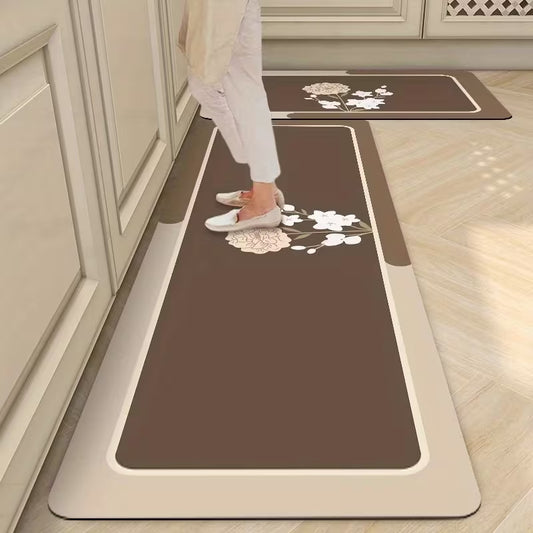 Cross-border Wholesale Crystal Velvet Modern Geometric Floor Mat Kitchen Rug