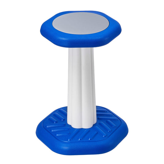 Kids Wobble Chair (17.7-inch High), Active Chair With Sponge Cushion, Wobble Stool Improves Focus, Posture And Calm Children, Ideal For Schools And Home, Age 7-14, Blue