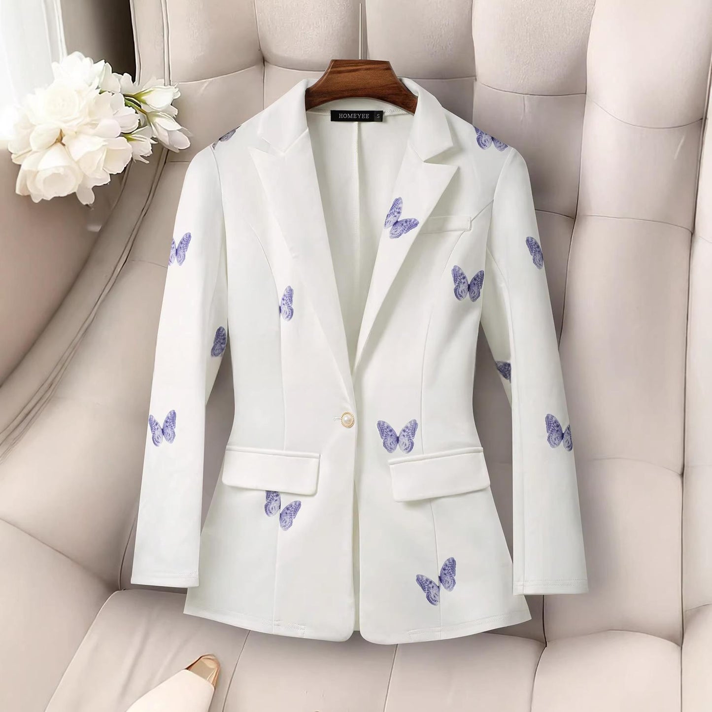 Fashionable Womens Korean-style Casual Blazer