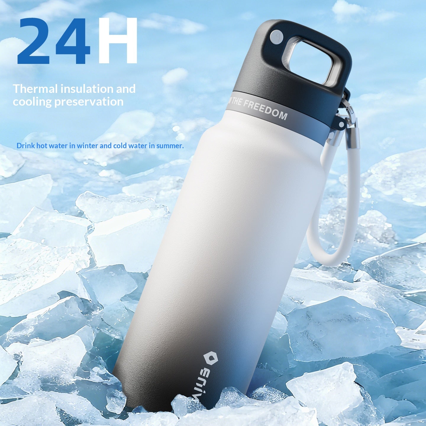 Outdoor Portable Dual-Use Cold-Keeping Cup
