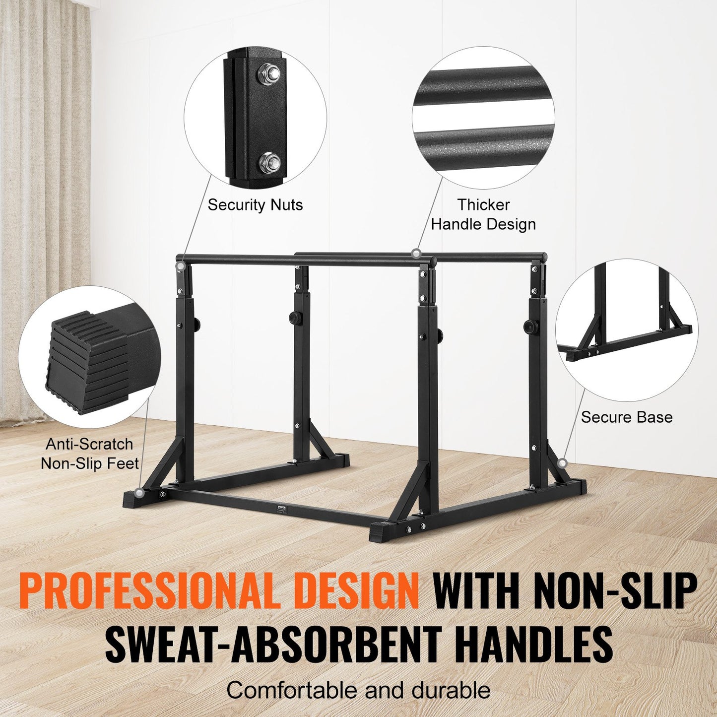 Dip-Stange, Schwerlast-Dip-Ständerstation Einstellbar 363 Kg, Fitness-Workout-Dip-Bar-Station Stabilisator Parallette Liegestützständer, Parallelbarren Für Krafttraining Im Heim-Fitnessstudio