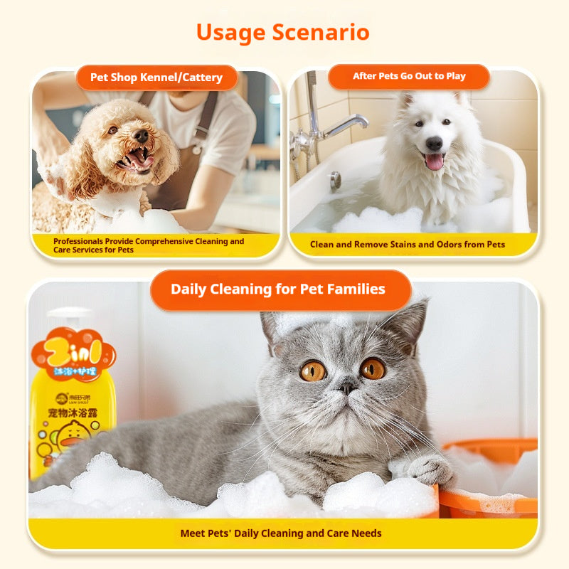 All-in-one Pet Shampoo With Foaming Action