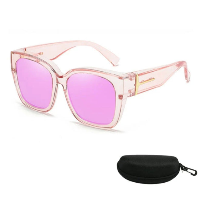 Korean-style Oversized Myopia Glasses With A Leopard Print For A Premium Look
