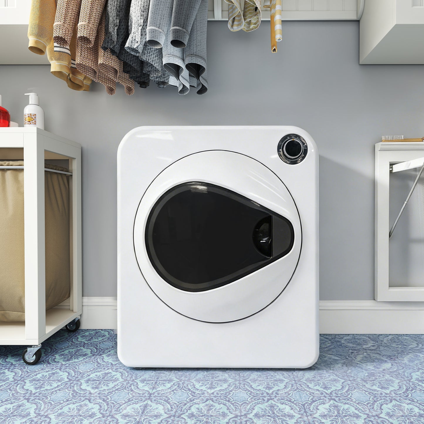 Heavy Duty Tumble Dryer   PTC Ceramic Heater & Stainless Steel Drum, 4 Programs Incl. Cooling Function, Double Safety, Stack Wall Mountable. PCM Housing, Nominal Capacity 3 Kg  Actually 4 Kg .