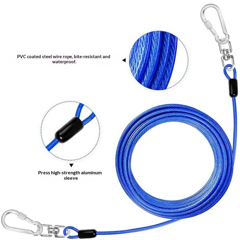 Cross-border Supply Of Pet Leash Extension Steel Wire Rope