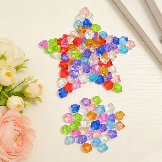 Pirate Treasure Gems, 120 Pieces, 25mm, Multicolored Acrylic Rhinestones, Sparkling Acrylic Rhinestones For Pirate Parties, Crafts, And Decorations, Colorful Gems For Treasure Hunts, Party Supplies
