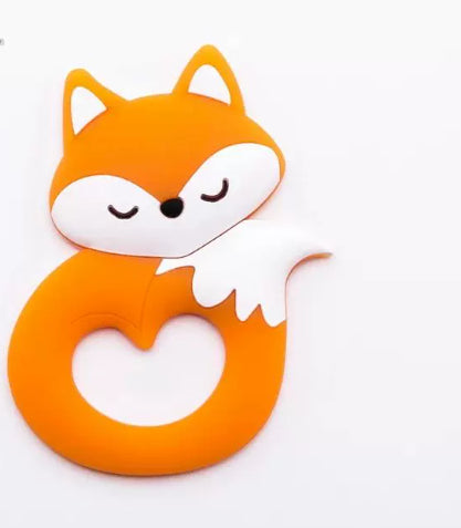 Baby Teether, Food-grade Silicone Teether, Cartoon Animal Du