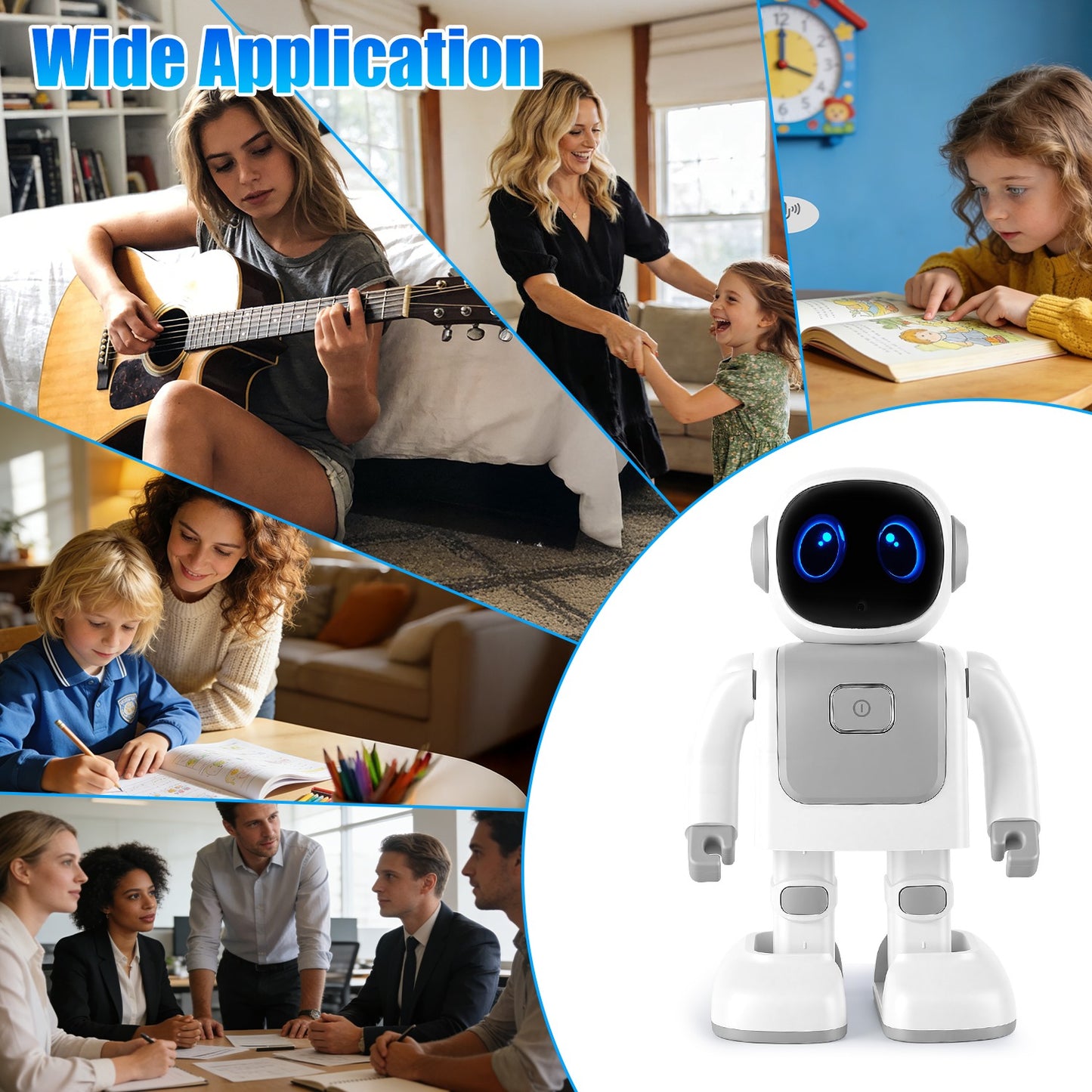 AI Dancing Robot Toy Smart Interactive Learning & Entertainment Robot For Kids With Bluetooth Music Programmable Moves Voice Assistant