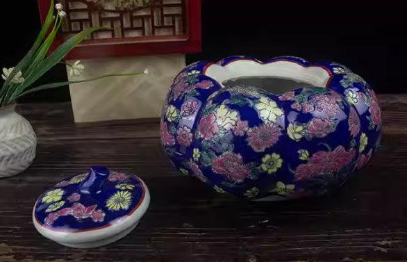 Pumpkin Tea Canister Ceramic