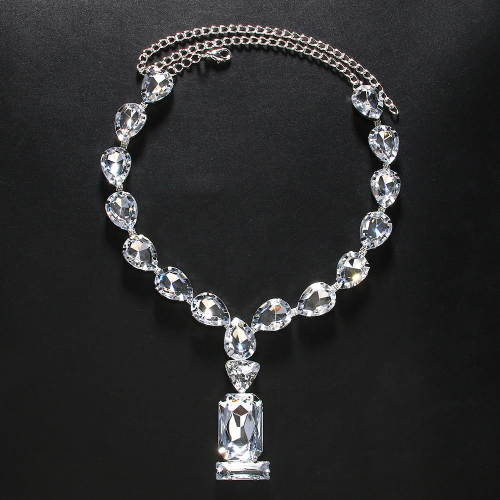 Water Drop Necklace Exaggerated Personalized Necklace Queen Accessories