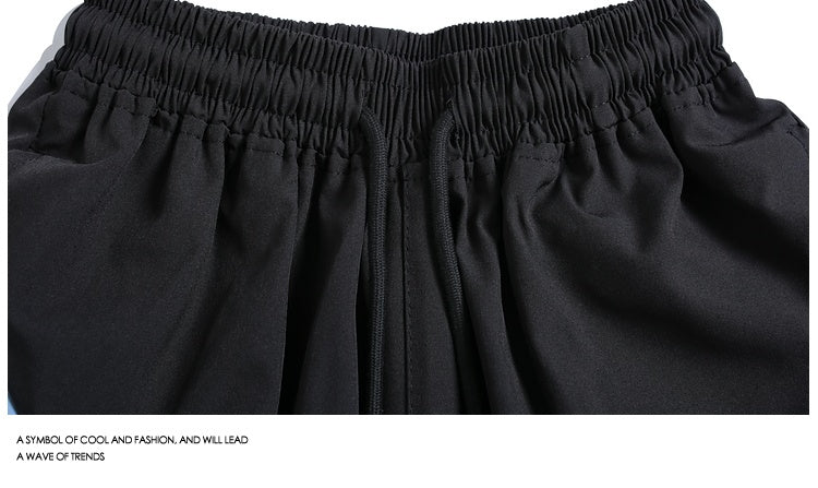 Quick-drying Contrast Color Sports Shorts Training Fitness Casual Pants