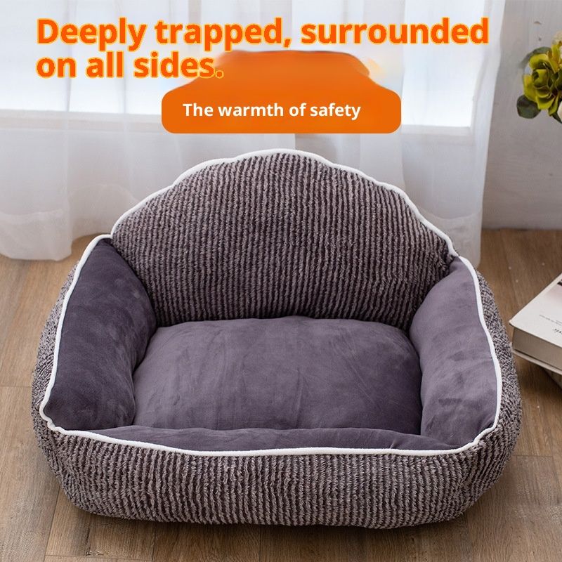 Short Plush Pet Sofa Cute Small And Medium Sized Kennel