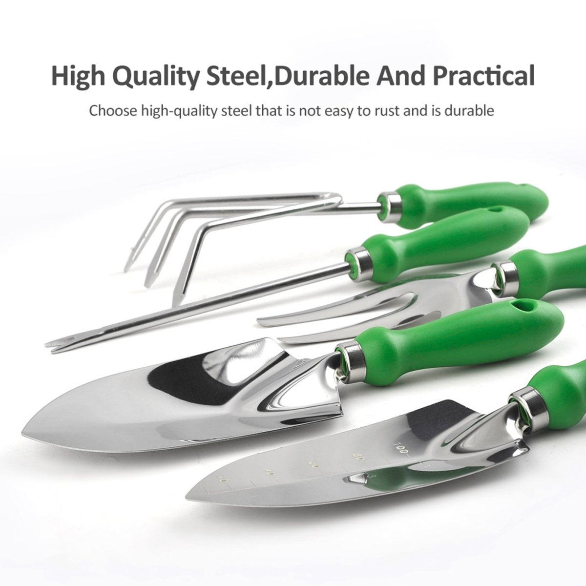 Garden Tool Set Outdoor Heavy Duty Gardening Work Set With Ergonomic Handle Garden Planting Tools Set 11 Piece Stainless Steel Hand Garden Tool Kit