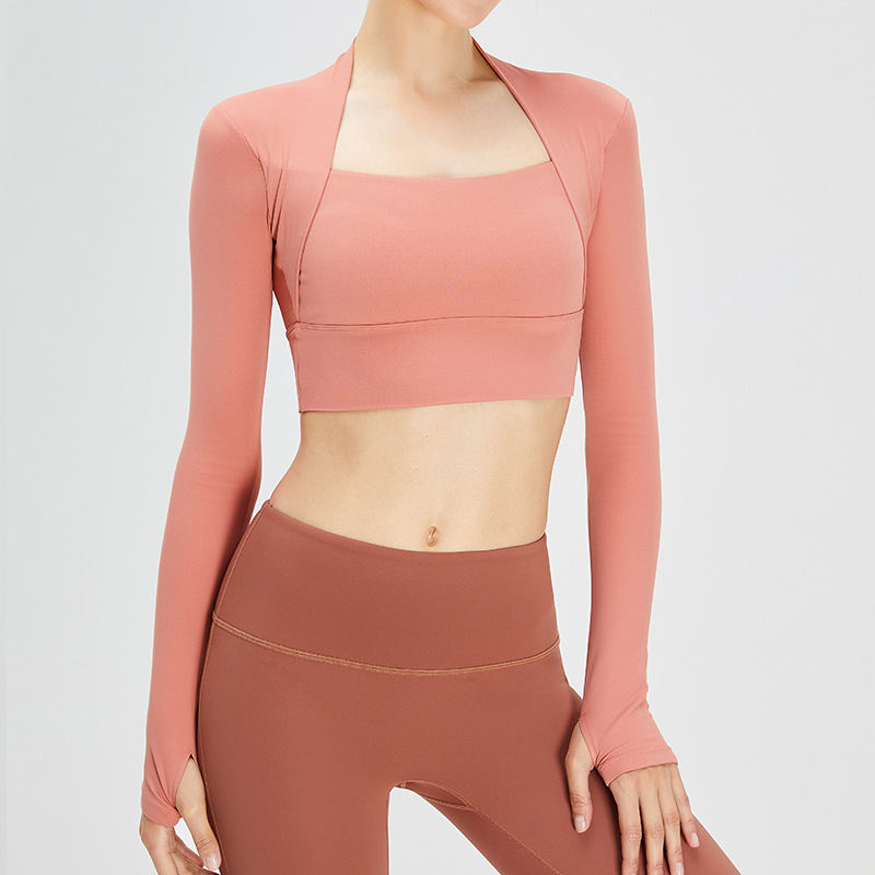 Yoga Clothes Long-sleeved Women's Lulu Sports Top Running Fitness Clothes