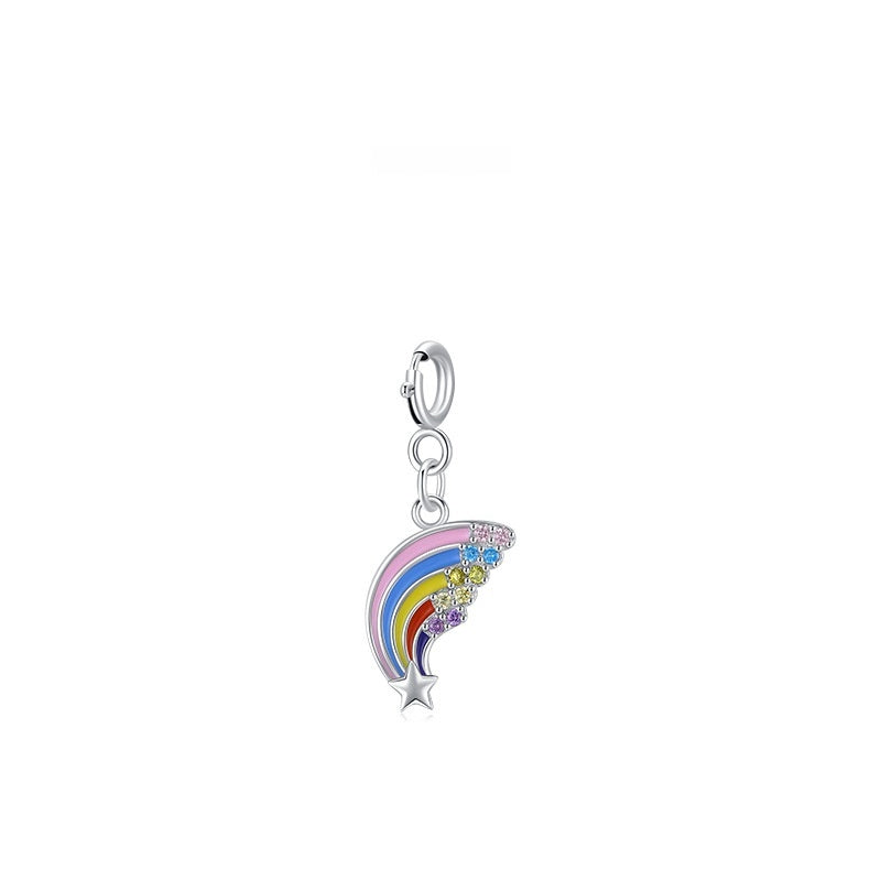 Sterling Silver Fashionable And Minimalist Pendant Korean-style Sweet And Adorable