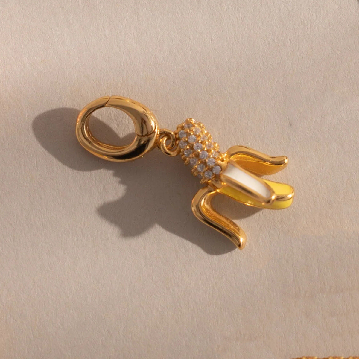 Fruit-themed Fully Diamond-encrusted Pendant Accessories