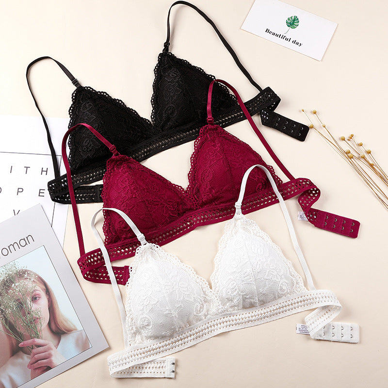 Women's Lace Chest Wrap Beauty Back And Push Up Comfortable Bra
