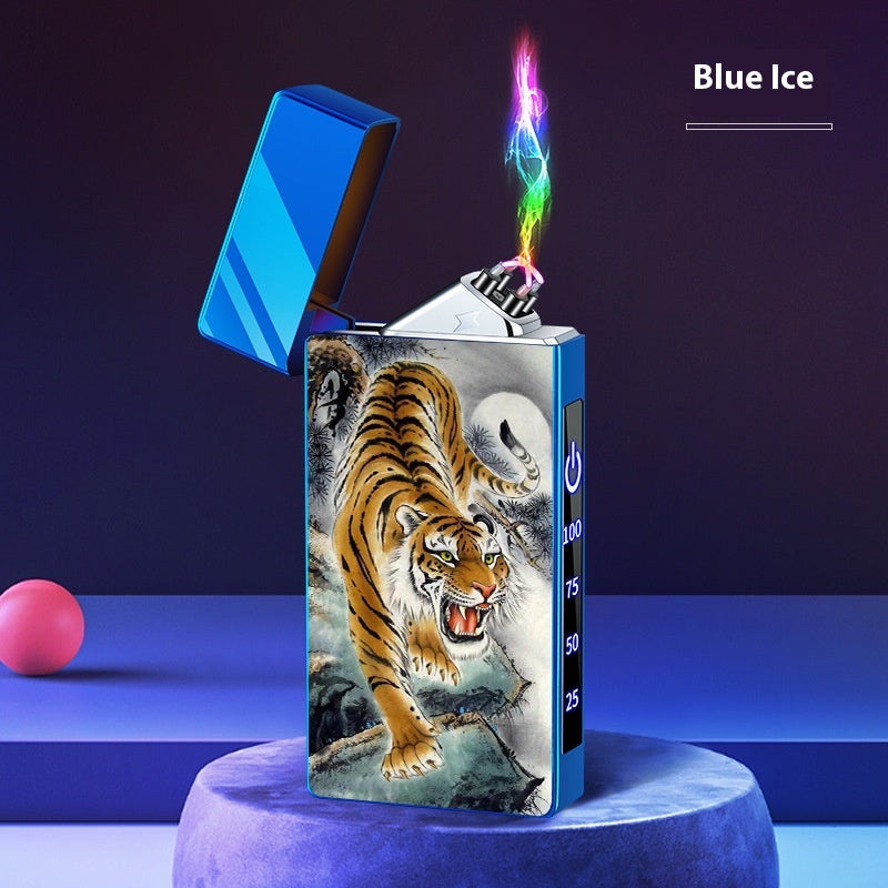 Double-layer Windproof Charging Intelligent Power Display Lighter
