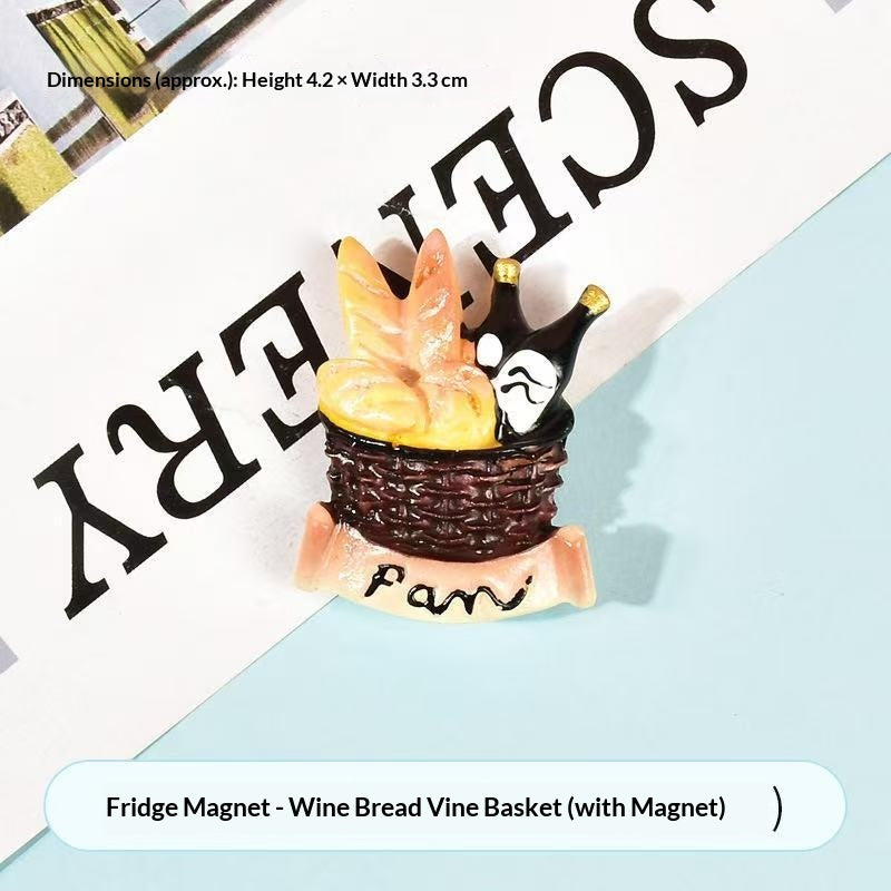 3D Food Toy Decorative Creative Magnetic Stickers