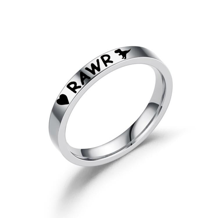 Creative Small Titanium Rings Best Friend