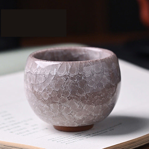 Ice Flower Dragon Egg Tea Bowl Always-standing Cup Anti-scald Ceramic Cooling Cup