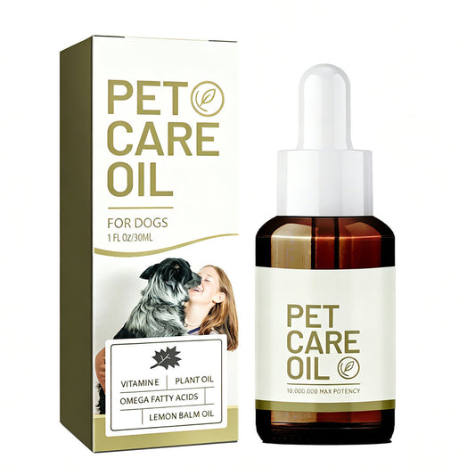 Dog Pet Care Oil With Lemon Balm Oil Fatty Acids, Joint & Muscle Relief Supplement Oil For Canine Mobility Support