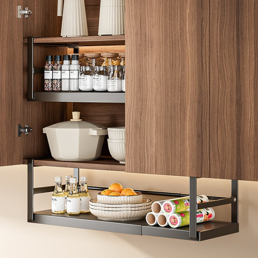 Kitchen Hanging Shelf For Toilet Paper And Plastic Wrap