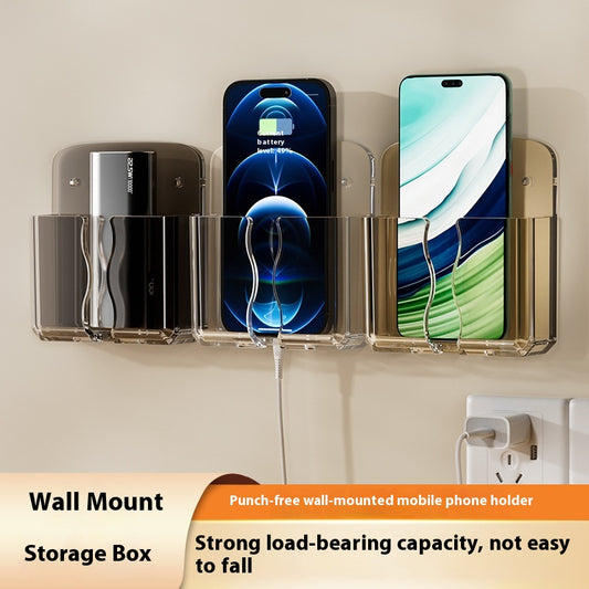 Adhesive Mobile Charging Bracket Bedroom No Punching On Walls