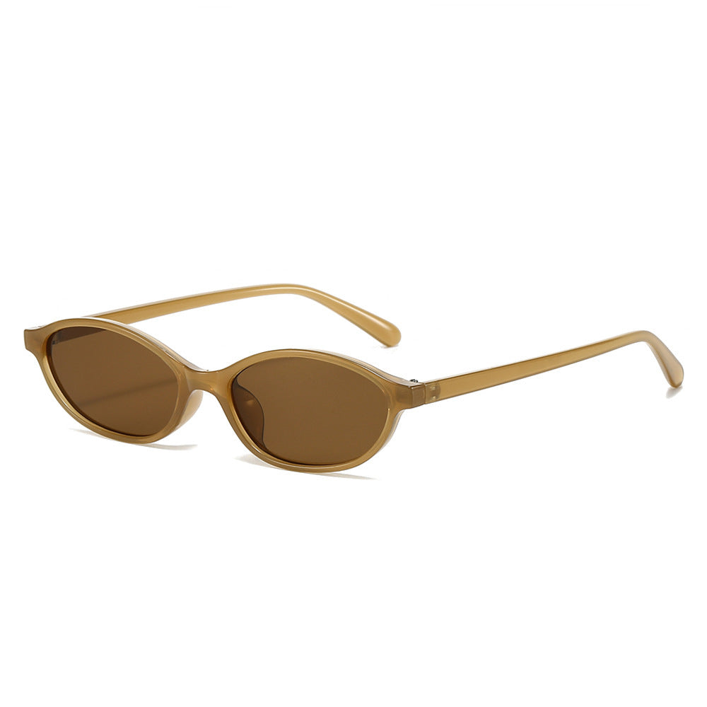 European And American Fashion Oval Small-frame Sunglasses