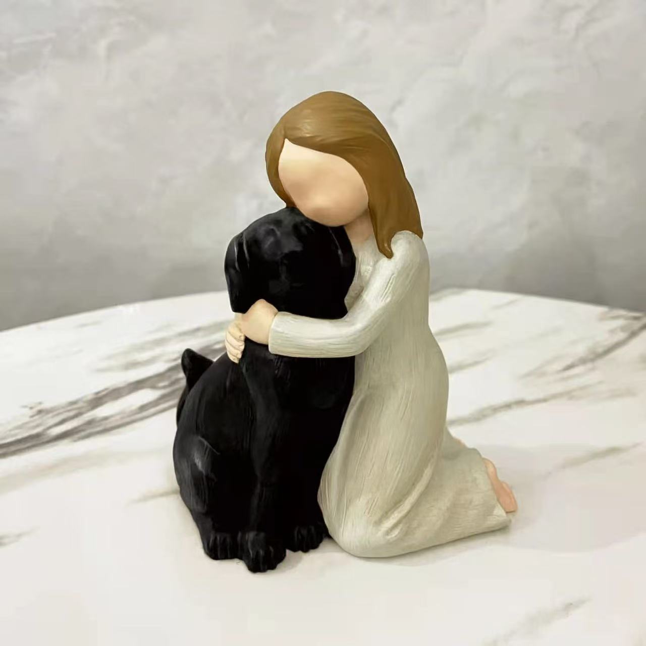 White-winged Angel Resin Craft Home Desk Ornament