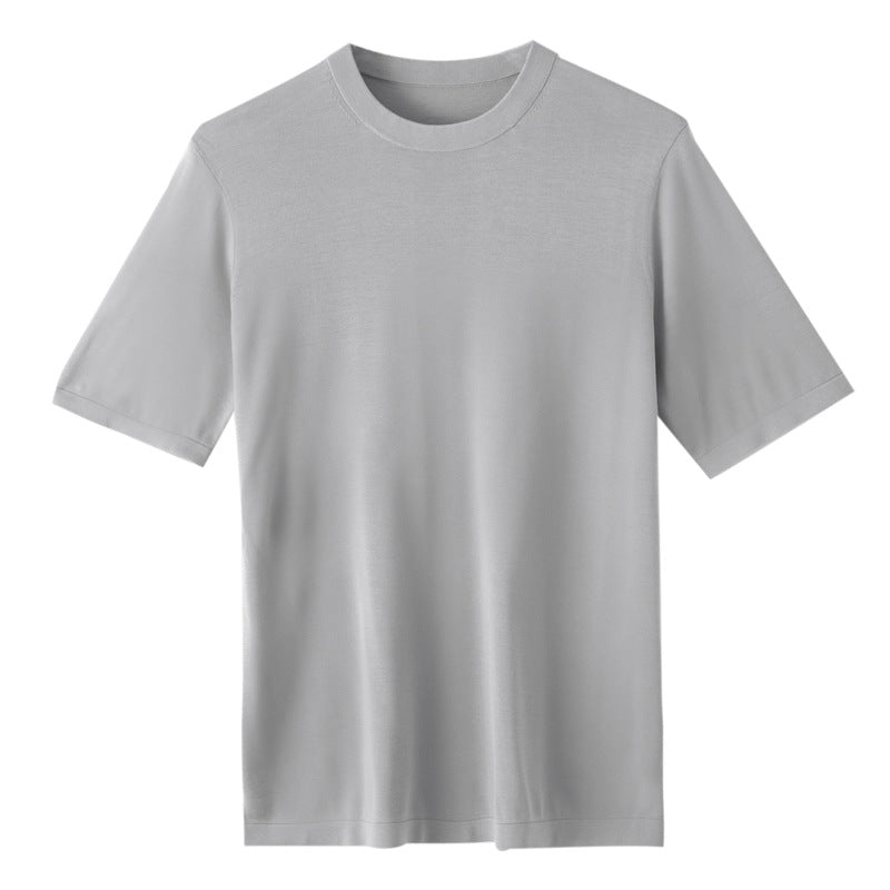 Mens Fashion Knitted Short-sleeve Top