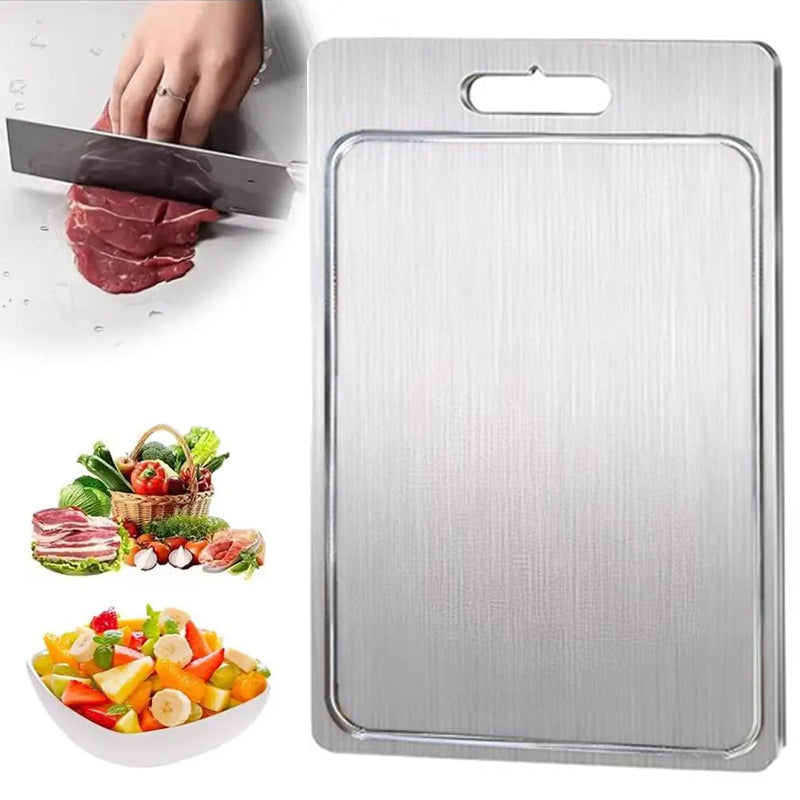 Titanium Double-Sided Cutting Boards Titanium Chopping Board Fit Kitchen Camping