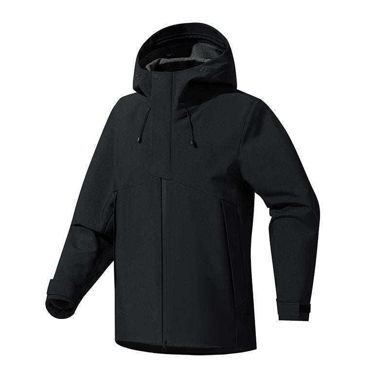 Mens Outdoor Windbreaker Casual Hooded Jacket