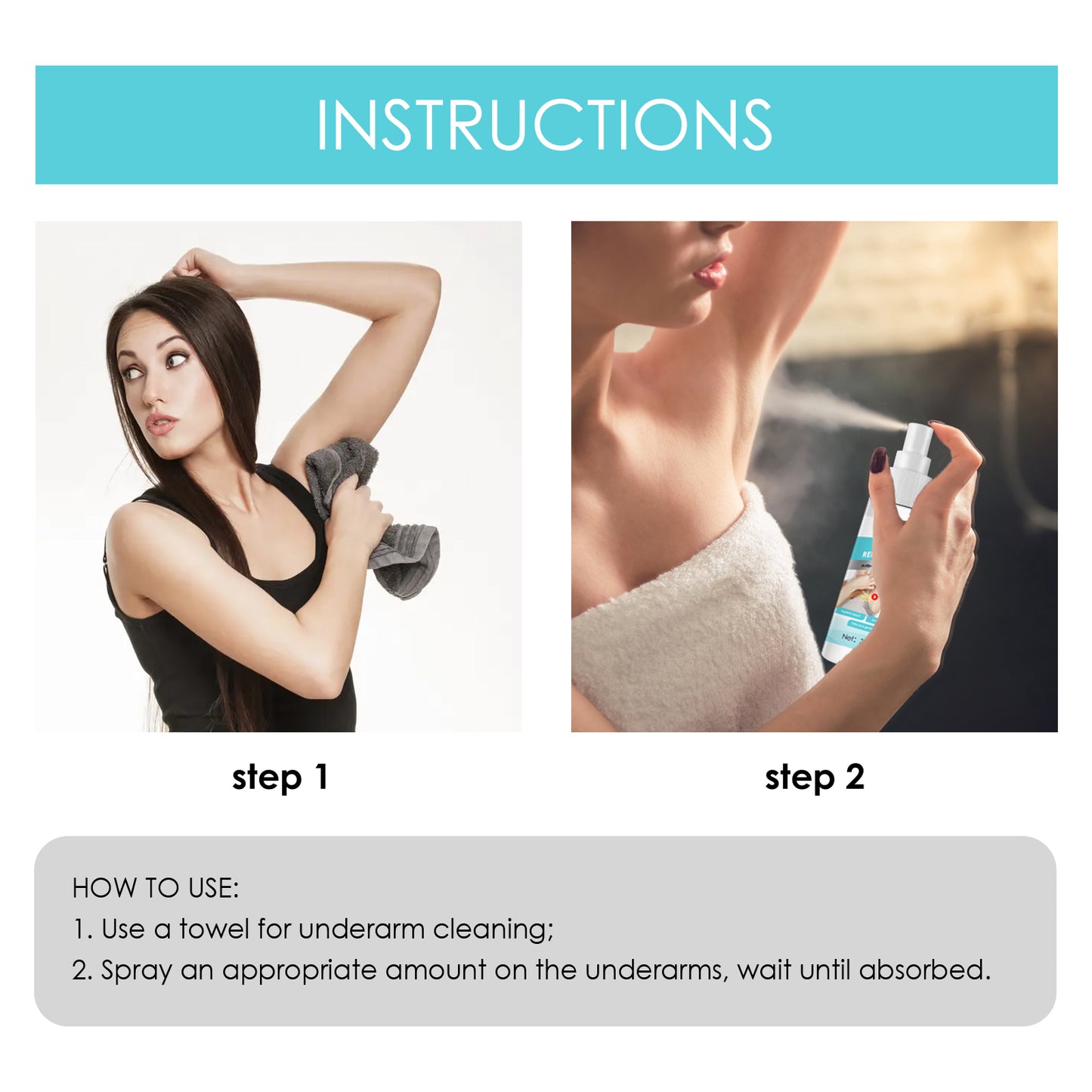 South Moon Deodorant Deodorant Body Odor Spray, Body Sweat Odor Armpit Portable Summer Light Deodorant Body Odor Liquid