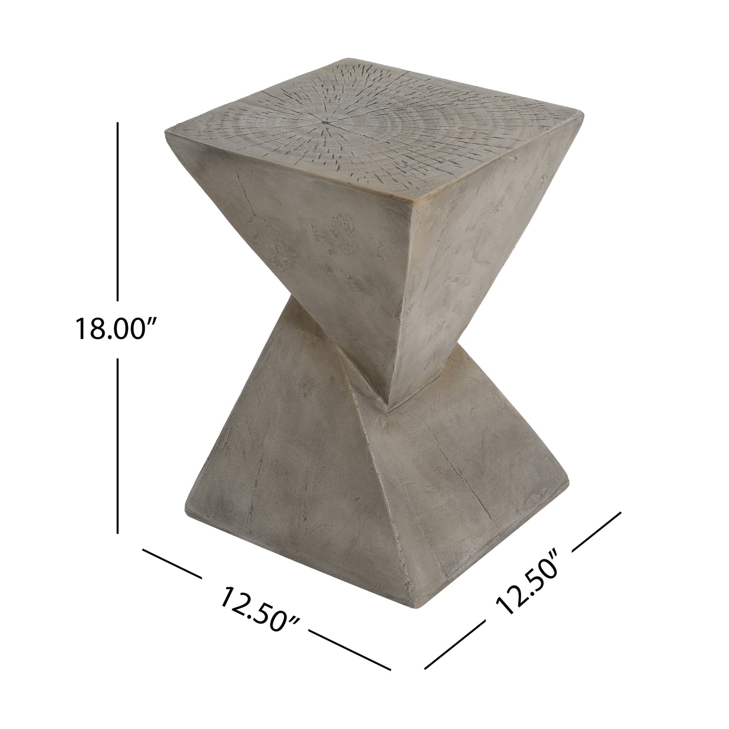 TESS Modern Side Table -Stylish Cent Table Compatible With Living Room, Bedroom, Or Office -Versatile Home Furniture With Design And Sturdy Construction,Light Gray Color